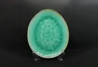 Тарелка овальная OLens Зеленая лагуна JM-0954 28х23,5 см