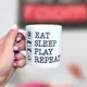 Кружка маленькая Eat Sleep Play Repeat 170 мл (KRD_20M009)