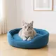 Лежак для собак и котов Денди синий  №4 460х620х120