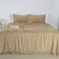 Покрывало евро з 2 наволочками ТЕП SOFT ANGORA 4-04885_34648 240х260 см золотой бежевый