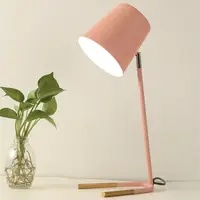 Настільна лампа Lesko TTD9400 Pink нічник для офісу будинку школяра дротова