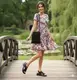 Женские черные босоножки трикотажные на толстой подошве 4,5 см черный
