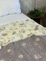Плед двосторонній мусліновий євро L&M Home Textiles 20296 200х220 см сірий