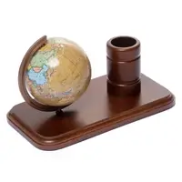 Подставка для ручек деревянная с глобусом 110 мм рус. BST 540072