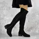 Женские ботфорты Fashion Aimee 1273 36 размер 23,5 см Черный