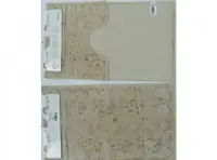 Набір килимків у ванну 2 предмета Bahar Сірий Arya AR-TR1001007-grey