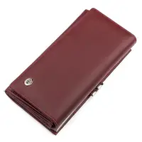 Кошелек женский ST Leather 18401 (ST1518) из натуральной кожи Бордовый