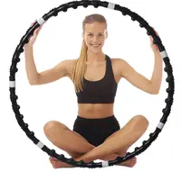Обтяжений масажний обруч Хула Хуп з магнітами Massaging exerciser (0515)