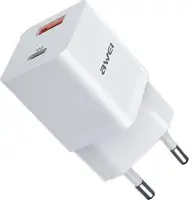 Сетевое зарядное устройство AWEI PD12 Type-C Charger White