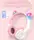 Бездротові дитячі навушники з вушками Picun Lucky Cat С01 White-Pink