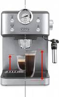 Кофеварка рожковая Delonghi Linea Classic EM450.M 1325 Вт серебристая