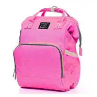 ☛Сумка для мам Maikunitu Mummy Bag Pink рюкзак-органайзер для прогулок вещей бутылочек термокарманы USB