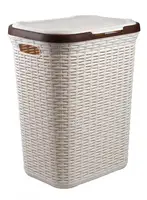 Кошик для білизни Ucsan Рlastik M-078-Cream 50 л кремова