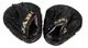 Лапы для бокса TM JAB, гнутые, кожа. Black with gold (100038)
