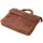 Мужской кожаный портфель для документов ноутбука и работы Vintage 22673 Коричневый