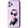 Чехол для Apple Iphone 11 Pro женщина в очках. Цвет розовый