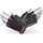 Перчатки для фитнеса MAD MAX Rainbow MFG 251, Black/Red S