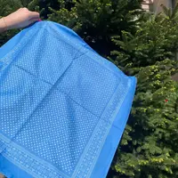 Бандана з візерунком Горошок 10553 55х55 см блакитна