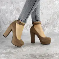 Туфлі жіночі на підборах Fashion Marigoal 2373 35 розмір 23 см Коричневий