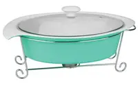 Фарфоровый мармит бирюзового цвета на 2 л Krauff 21-258-003