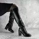 Ботфорты женские Fashion Precious 2389 40 размер 25,5 см Черный