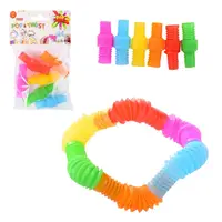 Антистресс Mini Pop & Twist ZN-7076 трубка с резьбой 6 шт