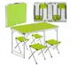 Раскладной стол - чемодан с 4 стульями Folding Table для пикника, рыбалки, дачи, 120х60 см Стол-чемодан