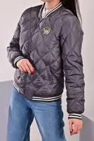 Куртка женская серая демисезонная код П436 L