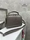 Капучино – молодежный каркасный клатч Lady Bags с двумя молниями 0334