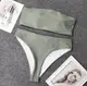 Купальник женский раздельный 5033-khaki-S хаки