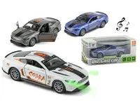 Машинка 1:32 металлическая инерционная COBRA, свет, звук