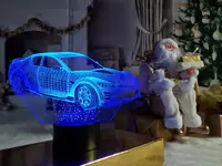 Змінна пластина для 3D-світильників "Автомобіль 6" 3DTOYSLAMP