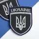 Шеврон на липучке Трезубец Украины Укрзалізниця UKRAINE 7х9 см вышитый патч нашивка
