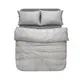 Постельное белье Lotus Home Washed cotton - Daften antracite полуторный