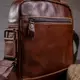 Сумка мужская гладкая Vintage 14700 Коричневая