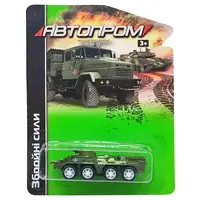 Військова техніка іграшкова "Збройні сили" АвтоПром 6422 масштаб 1:64 БТР зелений