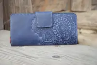 Гаманець Квітка синя 9.5*19см Гранд Презент 06-11С