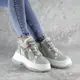 Кроссовки женские зимние Fashion Donno 2247 41 размер 25,5 см Серый