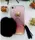 Чехол для iPhone SE 2022/2020/8/7 - Пушистый Помпон, Черный