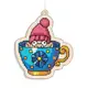 Новогодняя игрушка подвес на елку -  Спрятанный в чашке FNGi-052 [Вид товара: Заготовка для вышивки на фанере]