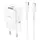 Адаптер сетевой HOCO Type-C to Lightning Cable Prestige charger set N20 |1USB/1Type-C, 20W, 3A, QC/PD|
