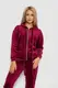 Спортивный костюм женский велюровый, цвет бордовый, 247R7560