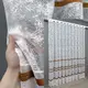 Тюль жаккард мрамор, коллекция "Cale". Цвет белый с коричневым. Код 1554т