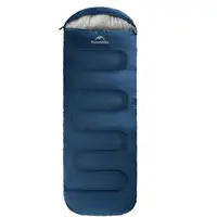 Спальник с капюшоном и закругленным дном Naturehike Y150 NH21MSD08 правый, темно-голубой