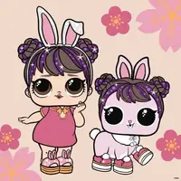 Картина по номерам "L.O.L. Surprise! Chinese New Year Doll & Pet" 40х40 см
