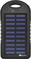 Внешний акумулятор Power bank UKC PB-263 10000 mAh с солнечной панелью и фонариком Черный