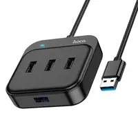 HUB адаптер HOCO Easy 4-in-1 converter HB31 (USB to USB3.0+USB2.0*3)(L=1.2M)
