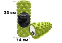 Массажный ролик EasyFit Grid Roller Extreme 33 см Салатовый