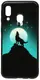 Чехол-накладка TOTO Night Light Print Glass Case Samsung Galaxy A40 Howling Wolf