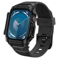 Чехол и ремешок Spigen для Apple Watch 10 (46mm) - Rugged Armor Pro 2 in 1, Black (ACS08604)